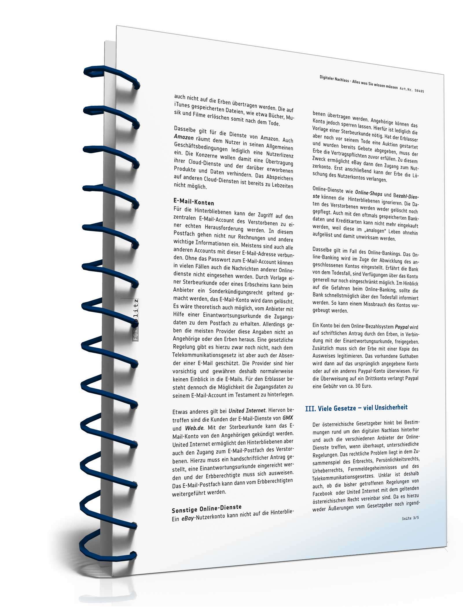 Digitales Testament + Ratgeber Excel. Seite: 8