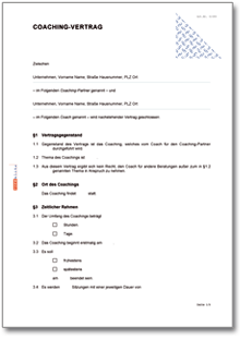 Coachingvertrag Word