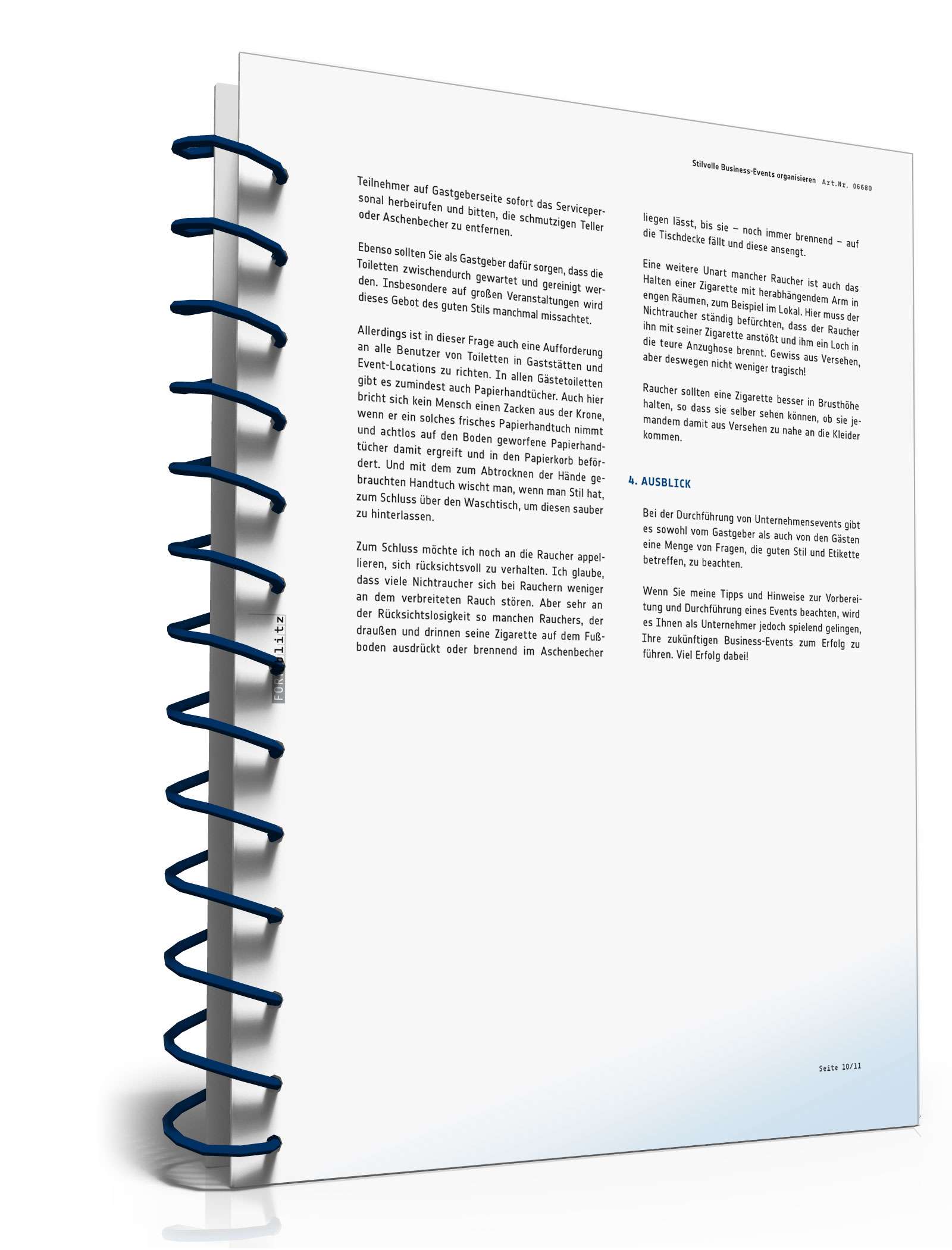 Stilvolle Business-Events organisieren PDF. Seite: 11