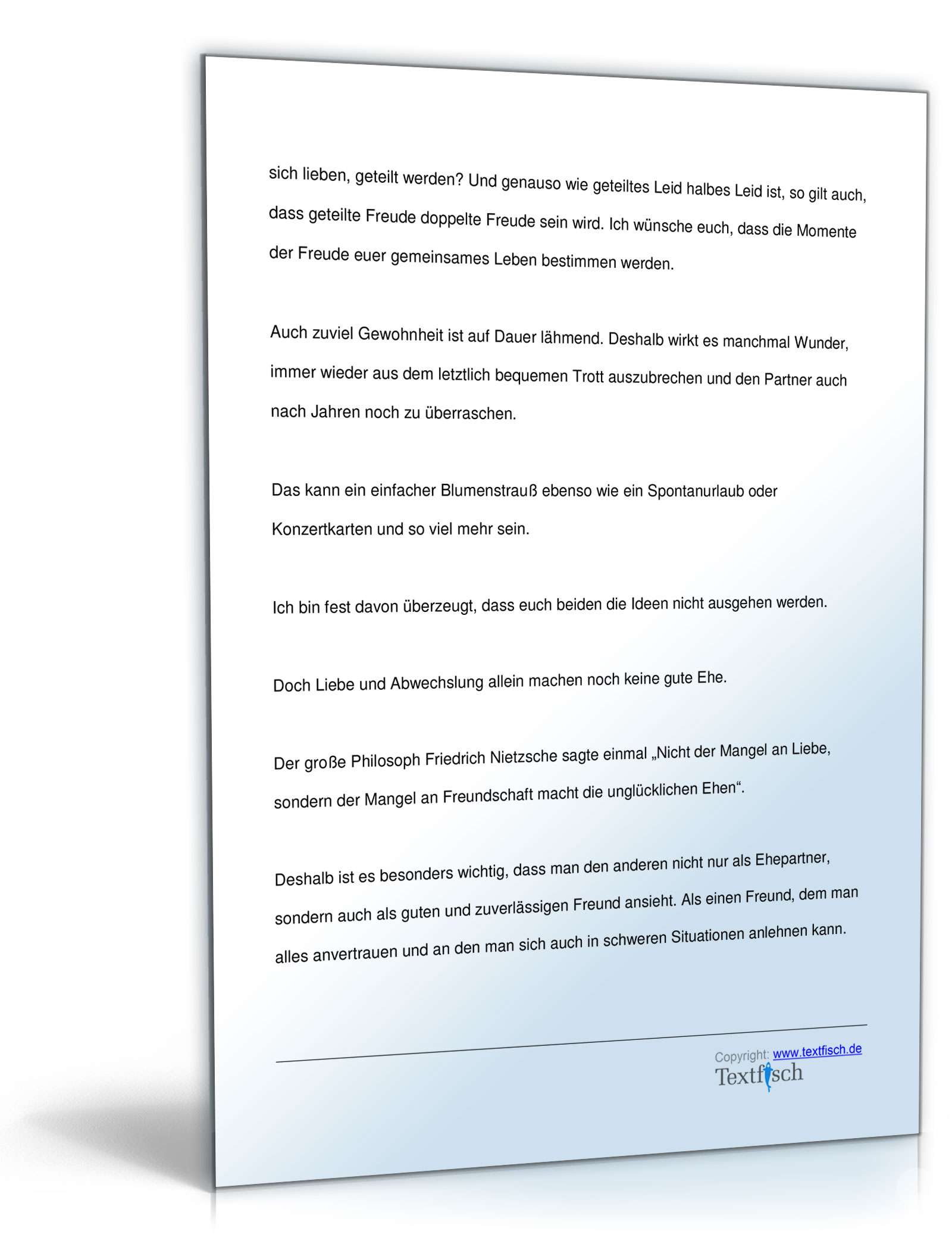 Hochzeitsrede (Bruder oder Schwester des Bräutigams) PDF. Seite: 4