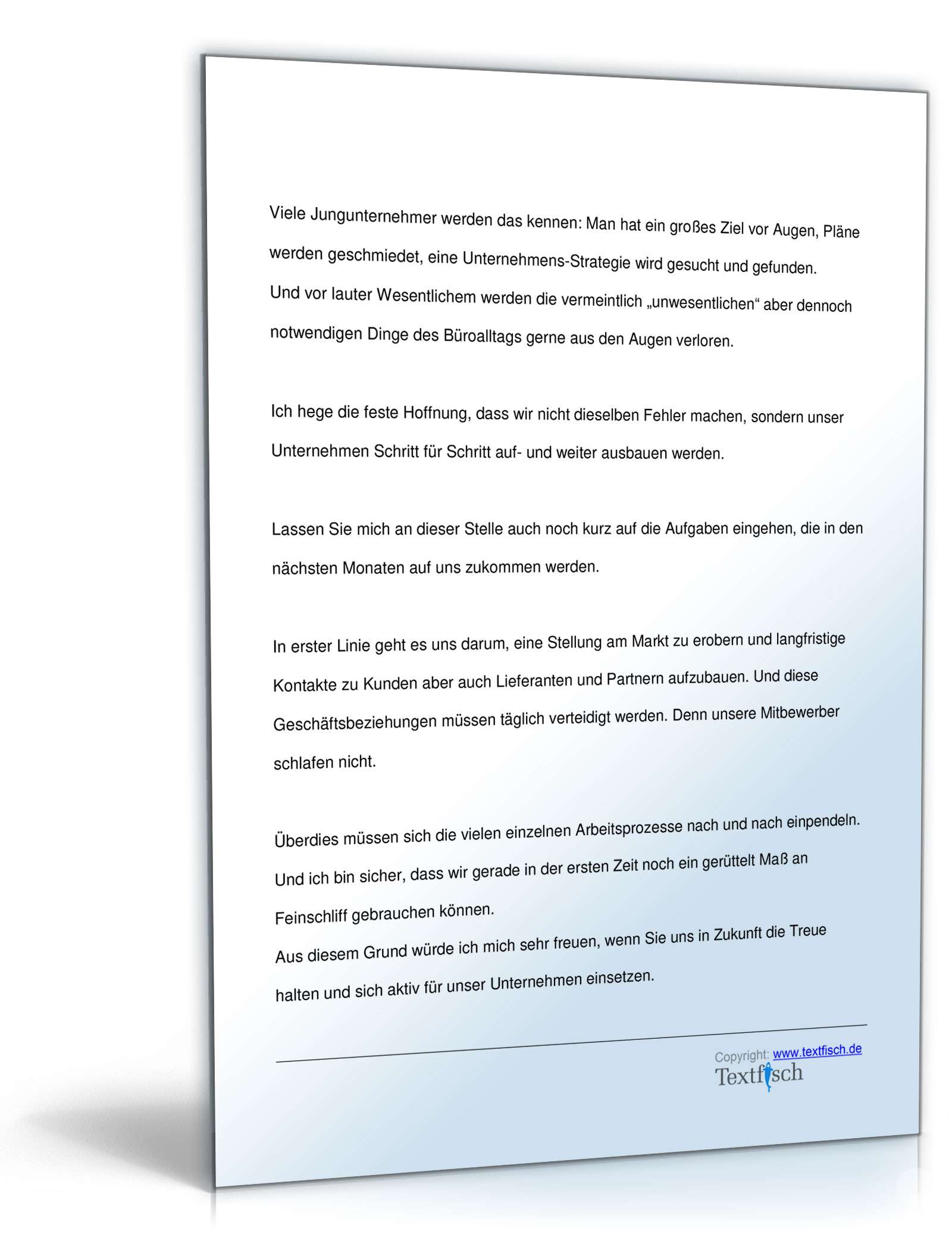 Eröffnungsrede - Eröffnung eines Geschäfts / Filiale PDF. Seite: 3