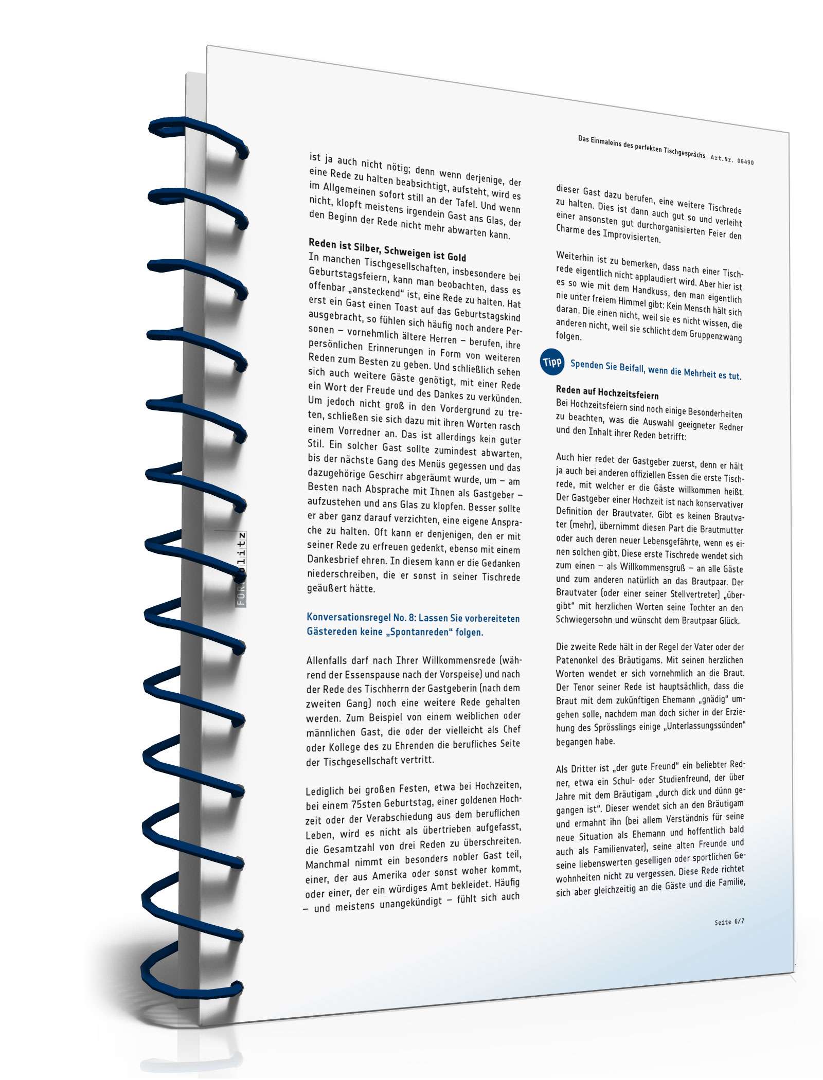 Das Einmaleins des perfekten Tischgesprächs PDF. Seite: 7