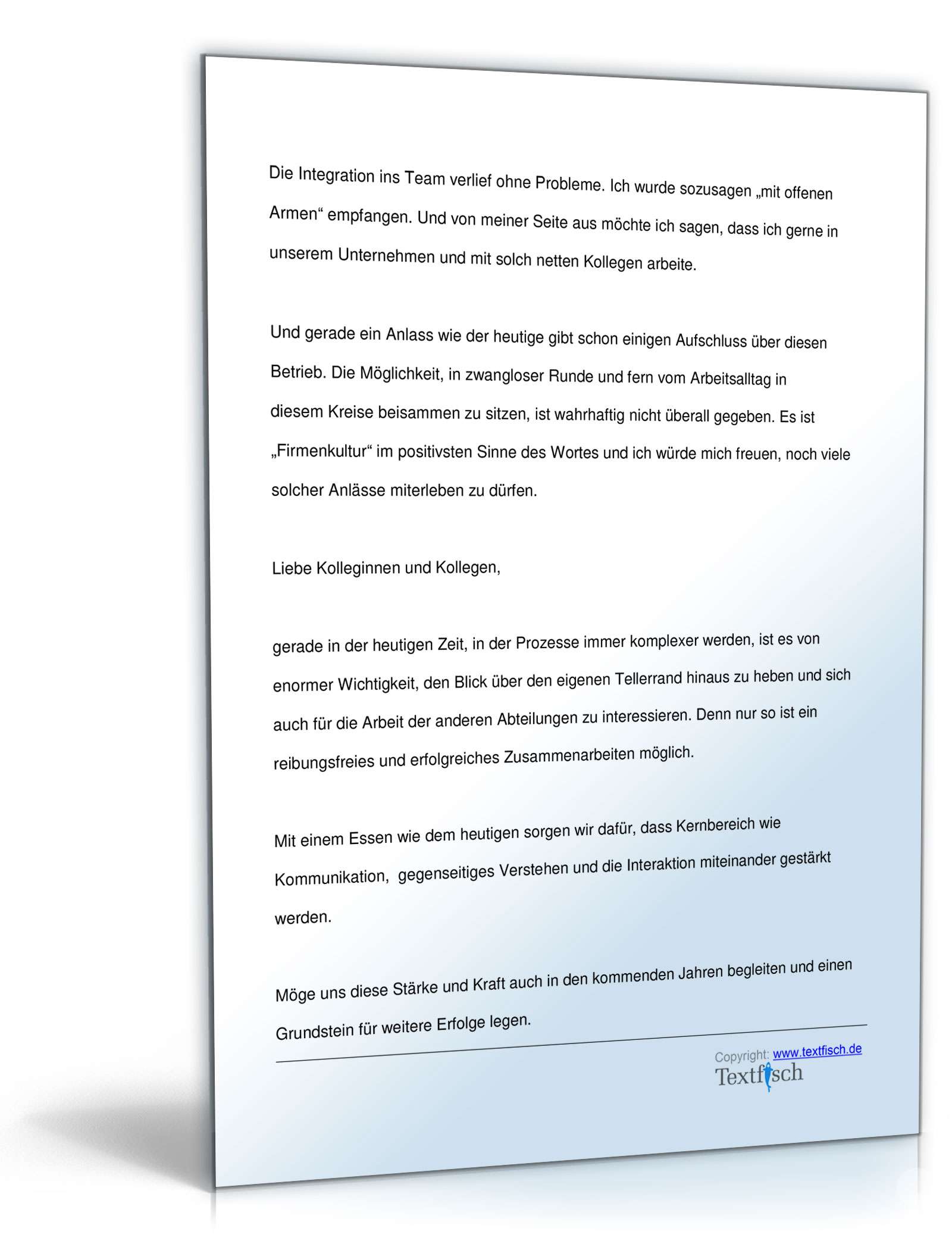 Antrittsrede eines leitenden Angestellten  PDF. Seite: 4