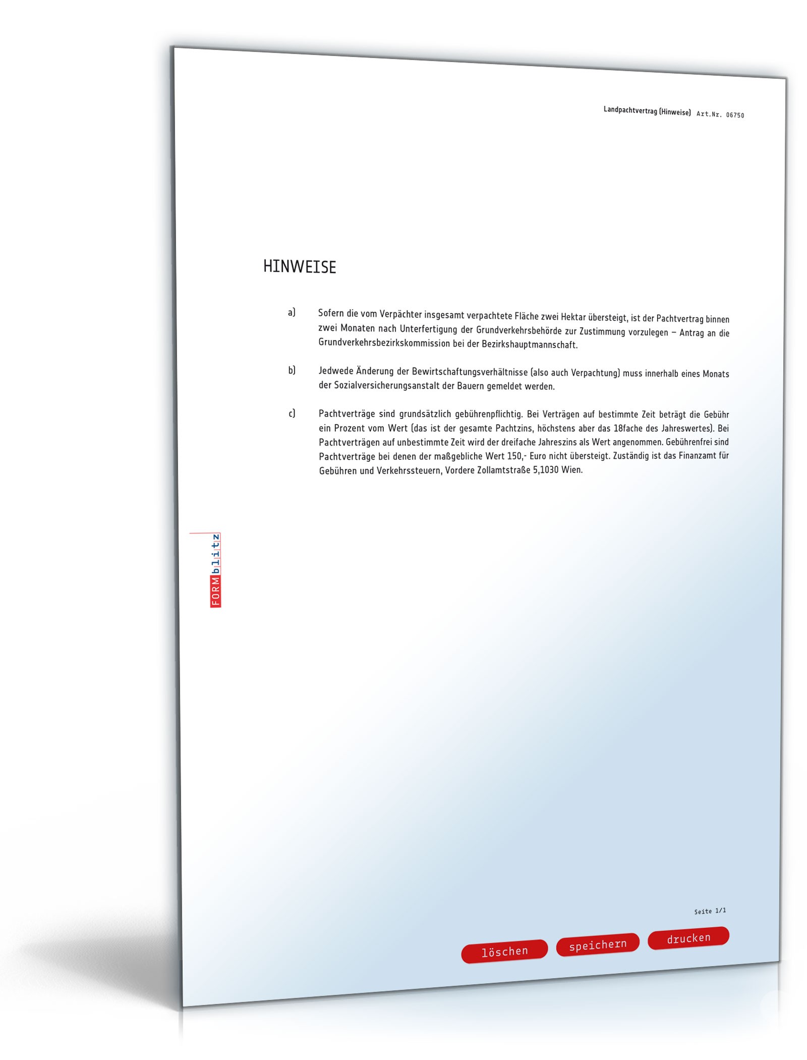 Landpachtvertrag PDF. Seite: 8