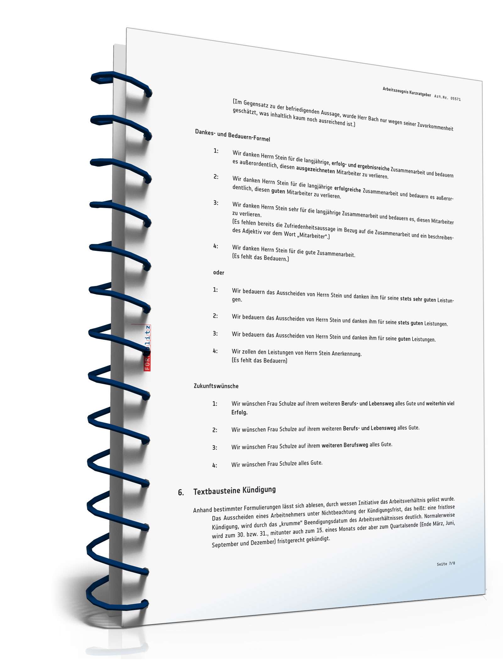 Das Arbeitszeugnis – korrekt erstellt und richtig interpretiert PDF. Seite: 8