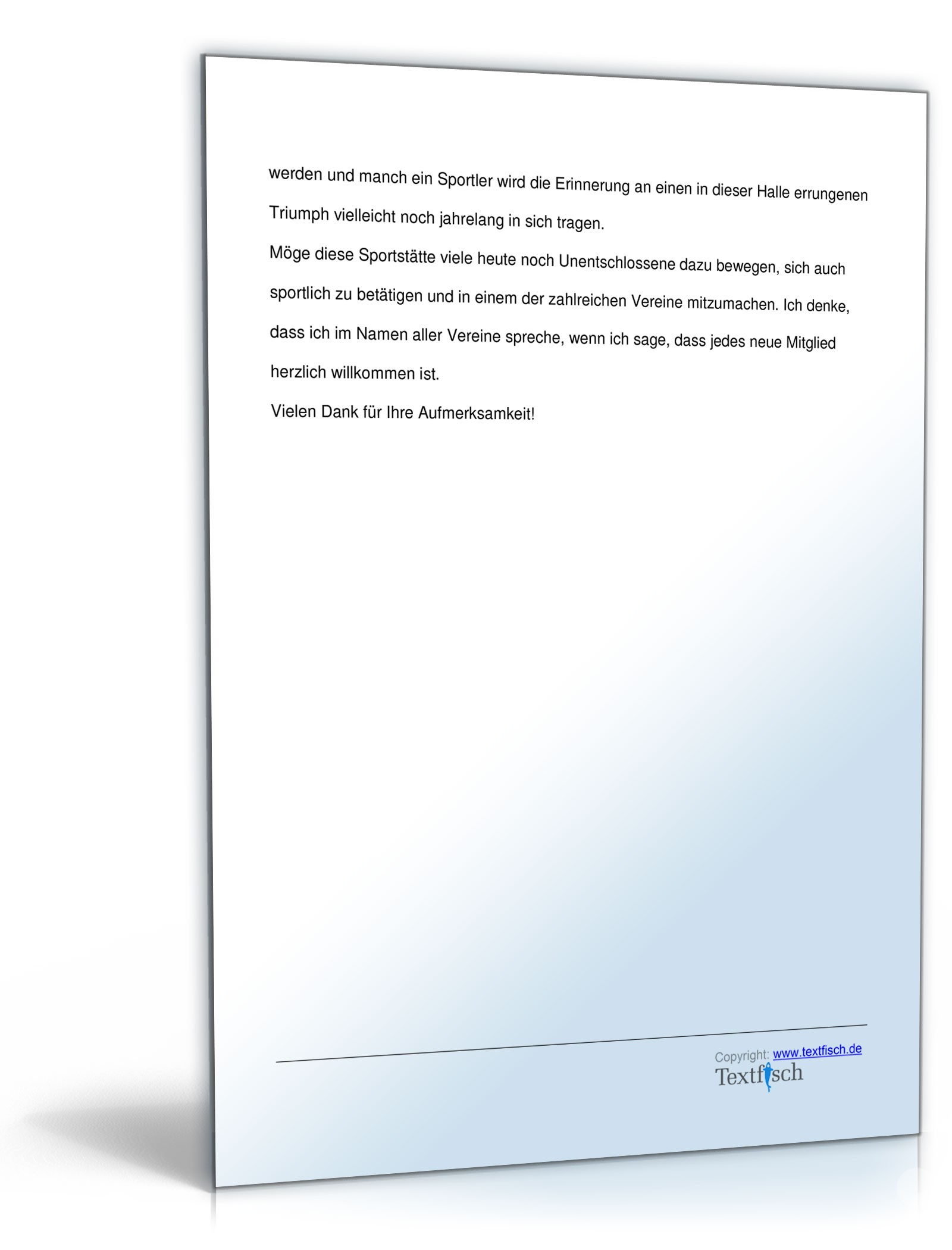 Eröffnungsrede - Eröffnung einer Sporthalle PDF. Seite: 4