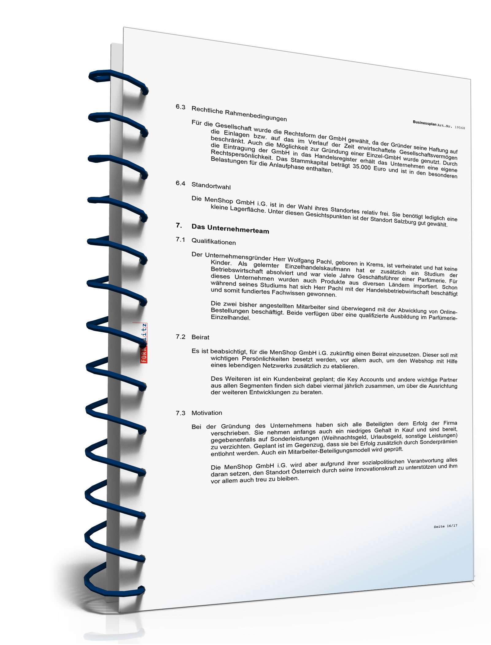 Businessplan für einen Online-Shop Excel. Seite: 14