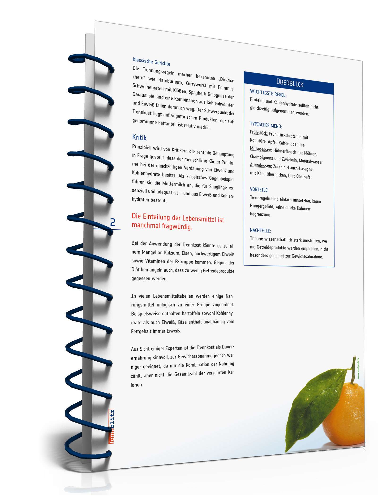 Trennkost-Diät (Ratgeber mit Diätplan und Einkaufsliste) PDF. Seite: 2