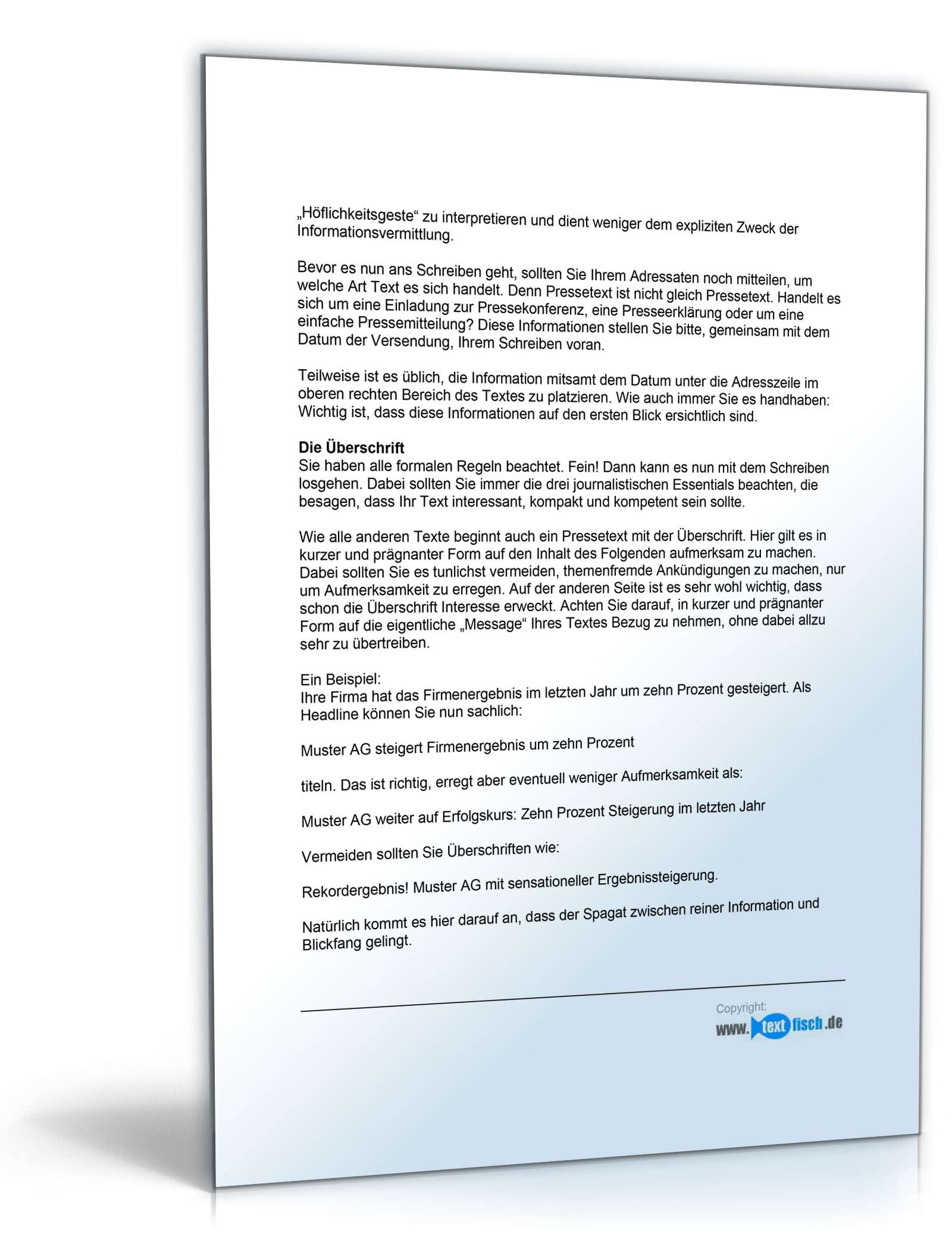 Pressemitteilung über die Eröffnung einer Filiale (Bekleidungsgeschäft) PDF. Seite: 5