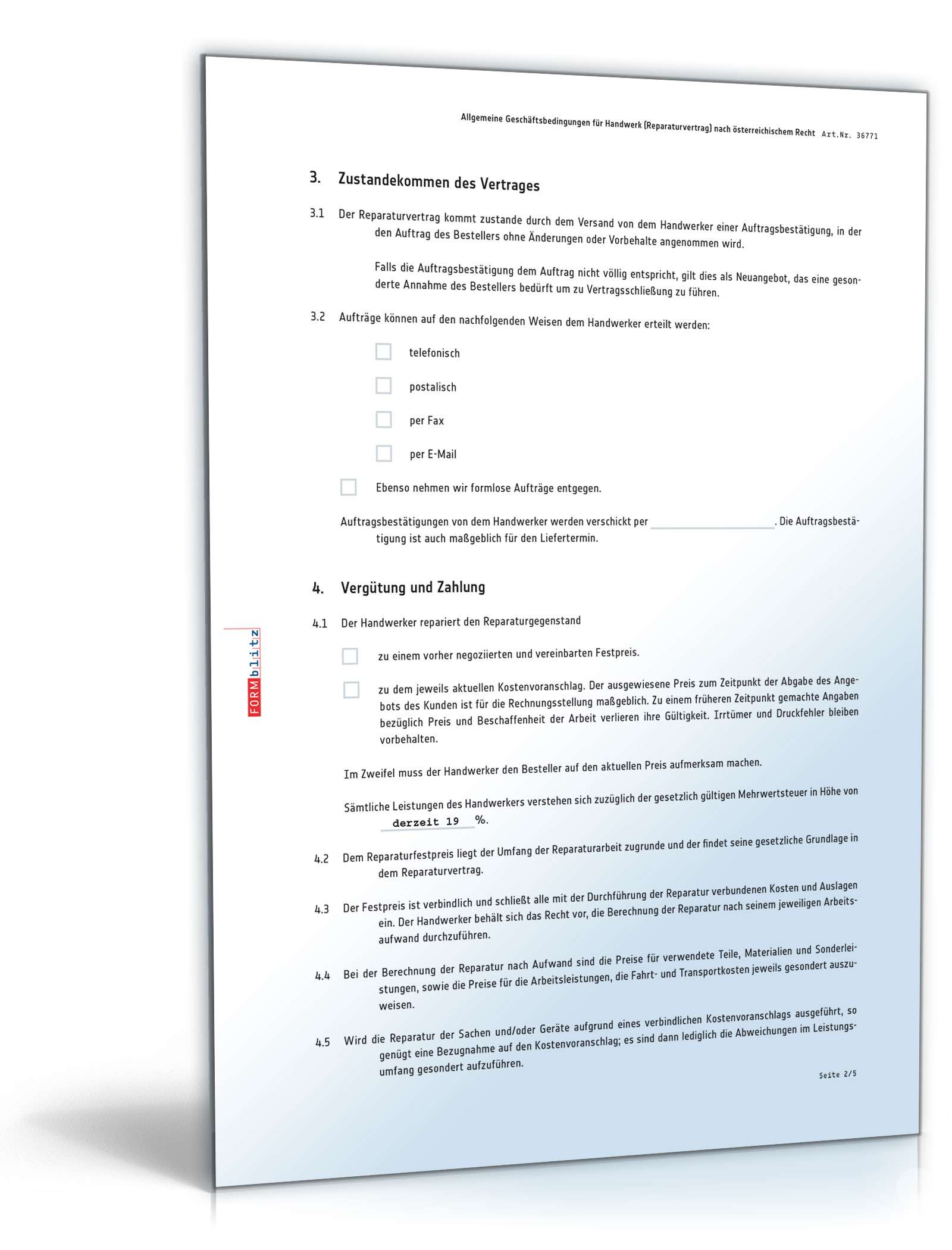 AGB für Handwerksbetriebe PDF. Seite: 2